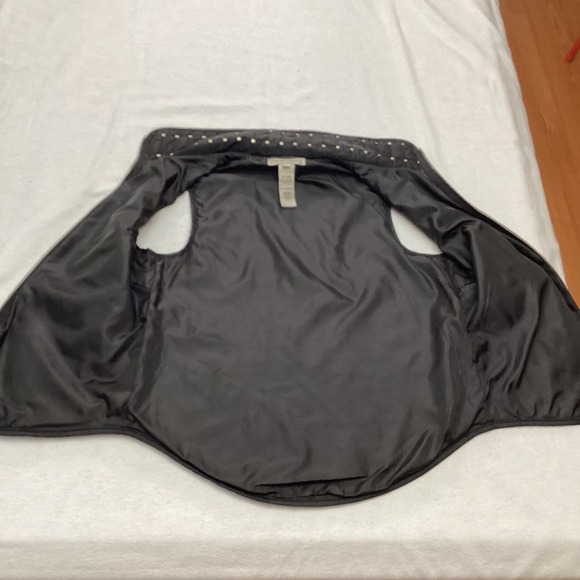 VTG Sharon Young Quilted Vest Studded Padded Sleeveless Jacket Top Sz S - Picture 6 of 8